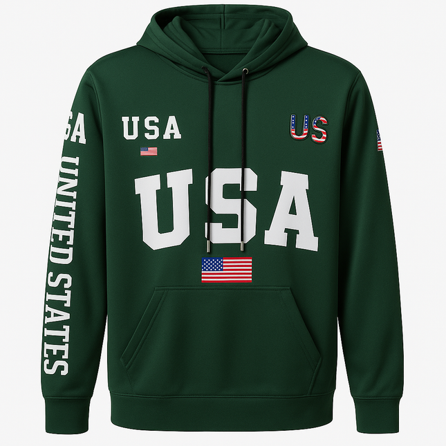 Red USA Hoodie,