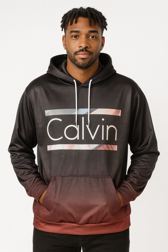 Men’s Calvin Gradient Hoodie – Modern Casual Pullover Sweatshirt