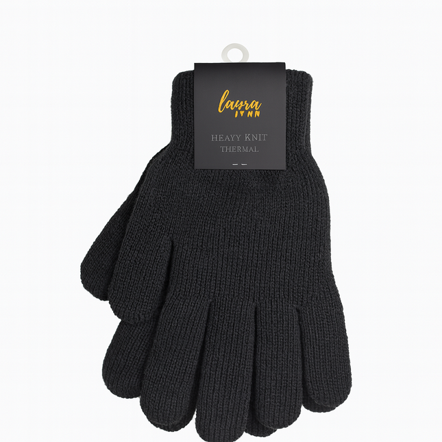 heavy knit winter gloves