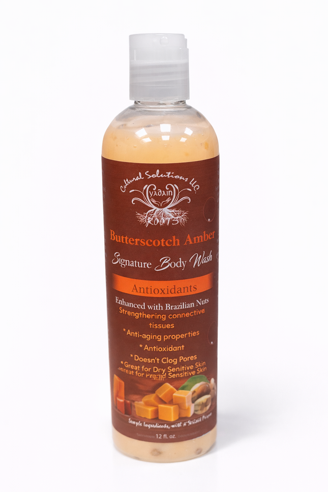 Butterscotch Amber Signature Body Wash – Antioxidant-Rich Body Cleanser