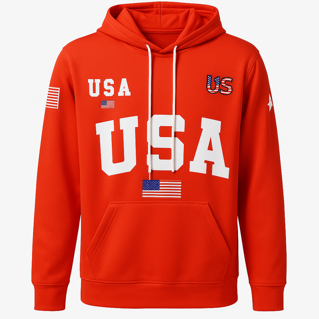 Red USA Hoodie,