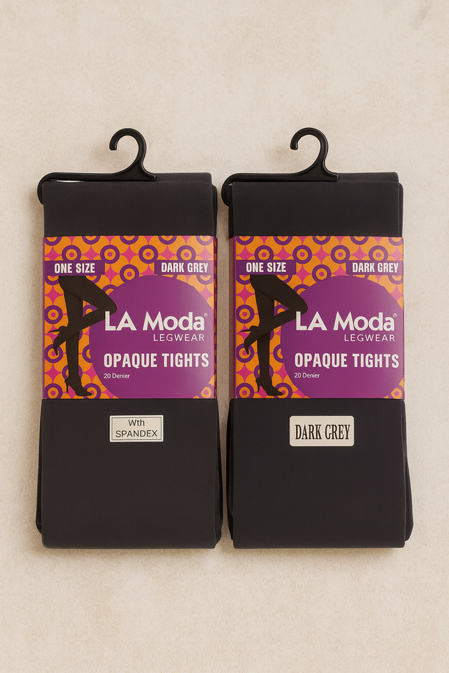 La Moda Opaque Tights – Off White | 70 Denier | With Spandex | One Size