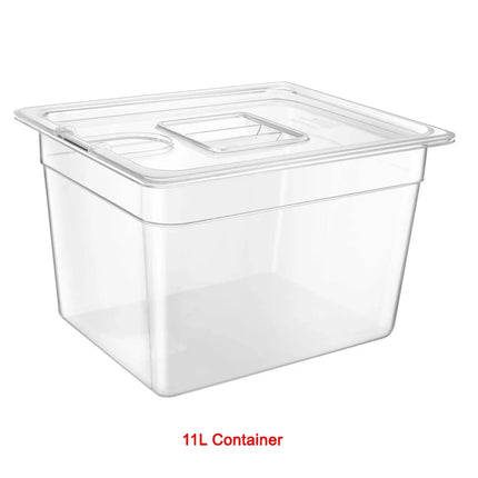 Stainless Steel Sous Vide Rack , 11L Sous Vide Cooker Containers Detachable Dividers Separator for Immersion Circulators