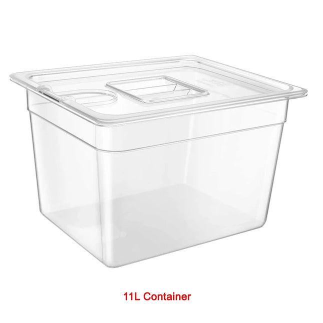 Stainless Steel Sous Vide Rack , 11L Sous Vide Cooker Containers Detachable Dividers Separator for Immersion Circulators