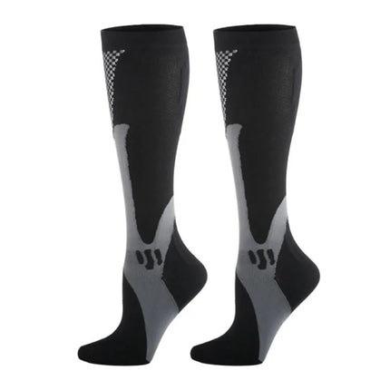 Compression Socks Fit For Sports Black compression socks Anti Fatigue Pain Relief Knee High Stockings Men Women