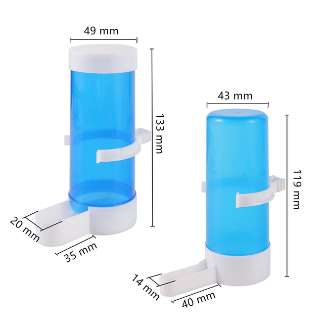Bird Water Drinker Feeder Automatic Drinking Fountain Pet Parrot Cage Bottle Drinking Cup Bowls Pet Bird Supplies Dispenser