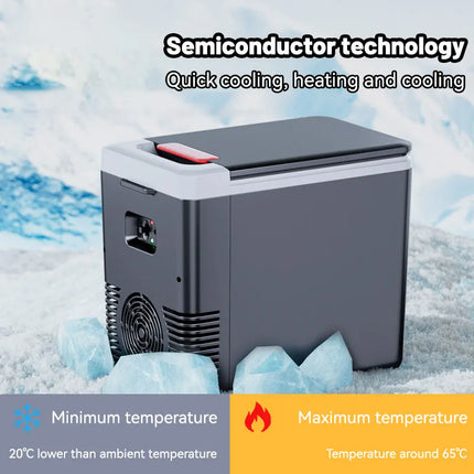 220V Home Refrigerator 12V Car Refrigerator Freezer Heater 10L Mini Auto Freezer Cooler & Warmer Electric Fridge Portable Icebox