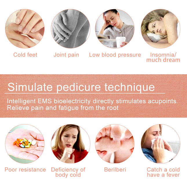 Electric Massage Sole Pad Relieve Sore Feet Leg Cramps Pulse Sole Massager EMS Foot Massager Pad Improve Blood Circulation