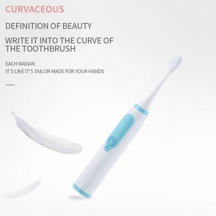Sonic Electric Toothbrush for Men and Women Adult Household Non Rechargeable Soft Hair IPX6 Waterproof
