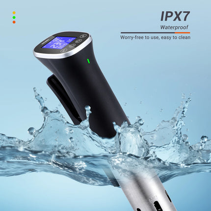 INKBIRD Vacuum Sous Vide Cooker WiFi Sous Vide Machine IPX7 Waterproof Sous Vide Cooker Free APP, Recipes, Alarms, Timer,Booking
