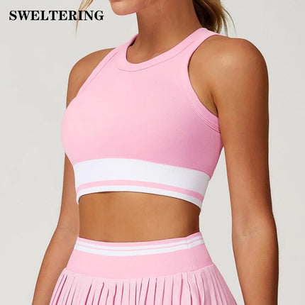 Fitness Bra Women Workout Top Color Blocking Gym Underwear Push Up Sexy Sports Bra Athletic Sport Bra Backless Gym Yoga Crop Top
