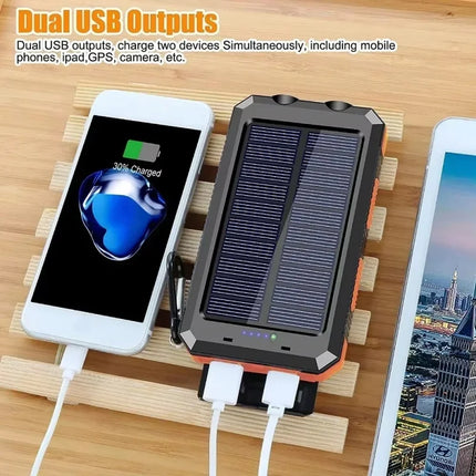 VIVO 200000mAh Power Bank Fast Charging Outdoor Large Capacity External Battery Solar PowerBank Flashlight For iPhone Xiaomi