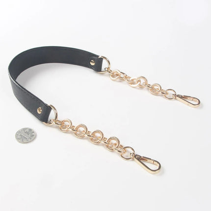 Lady Shoulder Bag Straps Replacement Handbag Chains PU Leather Bag Strap Long Belts Bags Handle Gold Silver Buckle Purse Straps