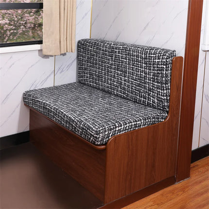 2pcs/set Elastic RV Dinette Cushions Covers Floral Print Spandex Armless Sofa Cover Camper Car Bench Cover Furniture Protector