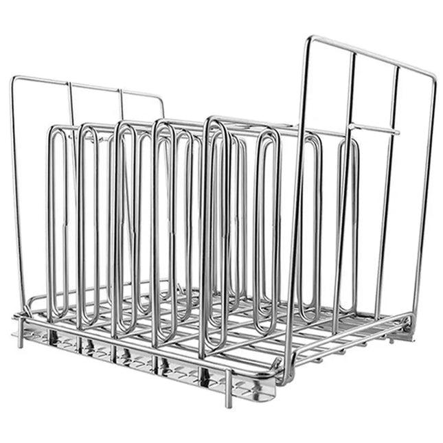 Vertical Mount Vide Rack Divider 5 Detachable Dividers Stainless Steel Sous Vide Rack No-Float Top Bar Collapsible
