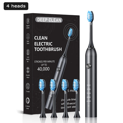 Sonic Electric Toothbrush for Adults USB Rechargeable Sonic Toothbrush with 8 Brush Heads Smart Timer Electronic Tooth Brushes