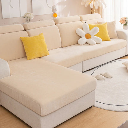 Solid color minimalist modern sofa cover is universal all year round, slip resistant, dirt resistant, pet friendly, and machine