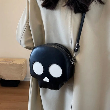 Novelty Halloween Ghost Bag Gift Women Gothic Shoulder Bag Devil Skull Funny Crossbody Bags Female Girls Ghost Handbags Purse