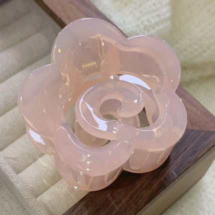 3 hair grab Sweet Jelly camellia grab clip Back of head Flower Shark clip Premium hair accessories