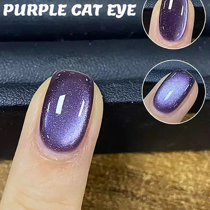 1-30pcs ZH Hot Selling Ice Transparent Glass Beads Cat Eye Nail Polish Gel New White Elf Crystal Cat Eye Nail Art Nail Supplies
