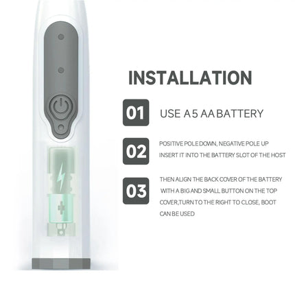 Sonic Electric Toothbrush for Men and Women Adult Household Non Rechargeable Soft Hair IPX6 Waterproof