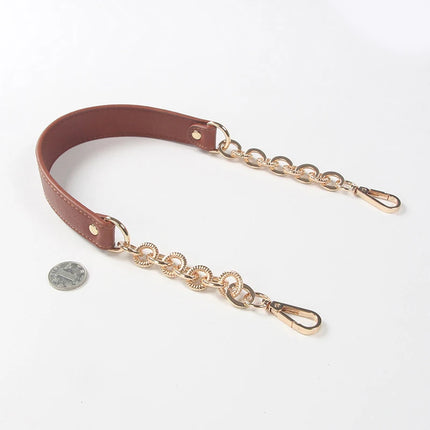 Lady Shoulder Bag Straps Replacement Handbag Chains PU Leather Bag Strap Long Belts Bags Handle Gold Silver Buckle Purse Straps
