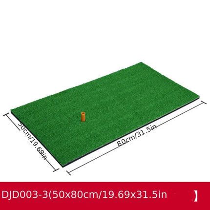 PGM Golf Mat Portable with Rubber Tee Seat Realistic Turf Putter Mat Outdoor Sports Golf Training Turf Mat Indoor Office DJD003