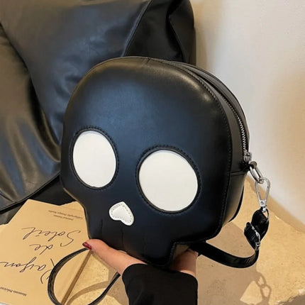 Novelty Halloween Ghost Bag Gift Women Gothic Shoulder Bag Devil Skull Funny Crossbody Bags Female Girls Ghost Handbags Purse