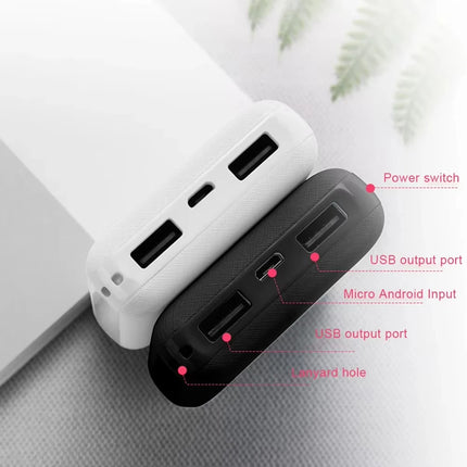 20000mAh Portable Mini Power Bank Charger USB Fast Charging External Battery Pack For Heating Vest Jacket Scarf Socks Gloves