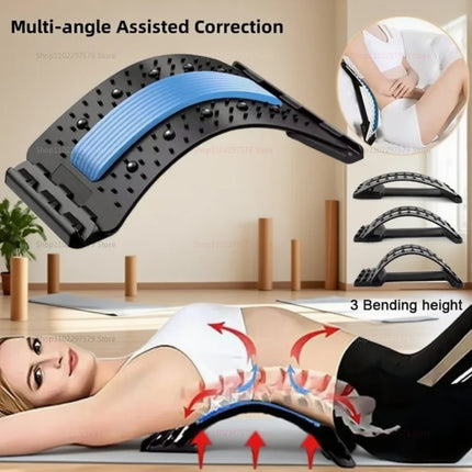 Lumbar Soothing Device Fitness Lumbar Massager Support Relaxation Tool Stretcher for Spine Pain Relief Massageador Equipment