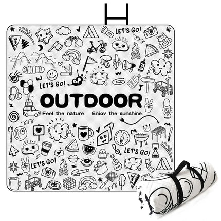 Outdoor Camping Portables Picnic Mat Lawn Mat Thickened Moisture-Proof Camping Mat Aluminum Film Base Machine Washable