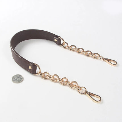 Lady Shoulder Bag Straps Replacement Handbag Chains PU Leather Bag Strap Long Belts Bags Handle Gold Silver Buckle Purse Straps