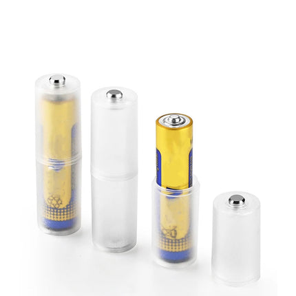 2/4pcs AAA to AA Size Battery Converter Adapter Batteries Holder Negative pole Durable Case Switcher
