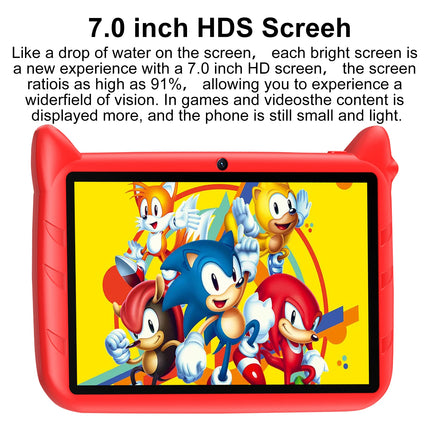 7 Inch  Android 13 Kid Tablet 4GB RAM 64GB ROM 1TB Expand WiFi 4000MAH Battery Dual Camera Children's Gift Kids Software Tablets