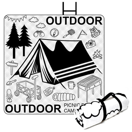 Outdoor Camping Portables Picnic Mat Lawn Mat Thickened Moisture-Proof Camping Mat Aluminum Film Base Machine Washable