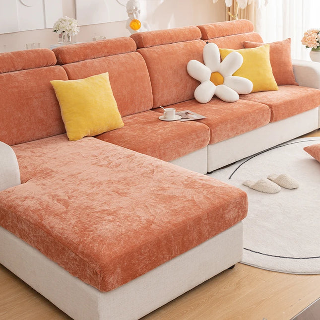 Solid color minimalist modern sofa cover is universal all year round, slip resistant, dirt resistant, pet friendly, and machine