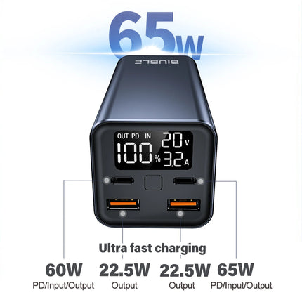 20000mAh External Power Bank Type C PD 100W Fast Charging Powerbank Battery Charger For Smartphone Laptop Tablet iPhone Xiaomi