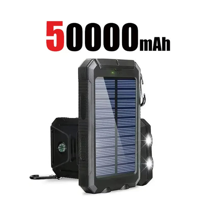 VIVO 200000mAh Power Bank Fast Charging Outdoor Large Capacity External Battery Solar PowerBank Flashlight For iPhone Xiaomi