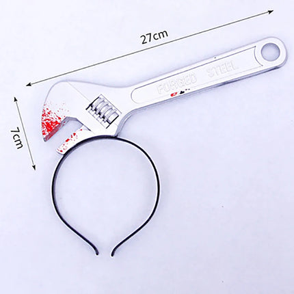 Halloween Axe Headband – Fake Knife Prank Hair Accessory for Costume Parties