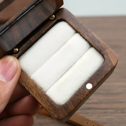 Wood Jewelry box wedding ring box Earring Rings Box Jewelry Organizer Box Luxury jewelry gift packaging Box Bracelet package