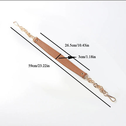 Lady Shoulder Bag Straps Replacement Handbag Chains PU Leather Bag Strap Long Belts Bags Handle Gold Silver Buckle Purse Straps