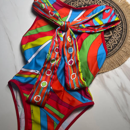 2025 Bikini Headband Swimwear Women's Sexy Swimsuit Designer Brand Lady Beachwear Scarf Bathing Suits