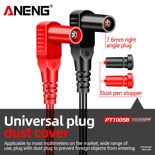 ANENG PT1005B 10A 1000V Digital Multimeter Probe Universal Test Lead Needle Pin Wire Pen Cable Kit Current Voltmeter Tester Wire