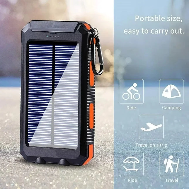 VIVO 200000mAh Power Bank Fast Charging Outdoor Large Capacity External Battery Solar PowerBank Flashlight For iPhone Xiaomi
