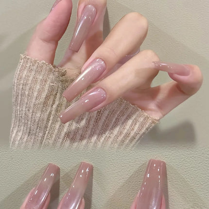 1-30pcs ZH Hot Selling Ice Transparent Glass Beads Cat Eye Nail Polish Gel New White Elf Crystal Cat Eye Nail Art Nail Supplies