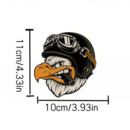 Hilarious Motorcycle Sticker - Roaring Eagle Design, Perfect For Any Vehicle, Including Cars! Get Ready To Blaze With This Smoke