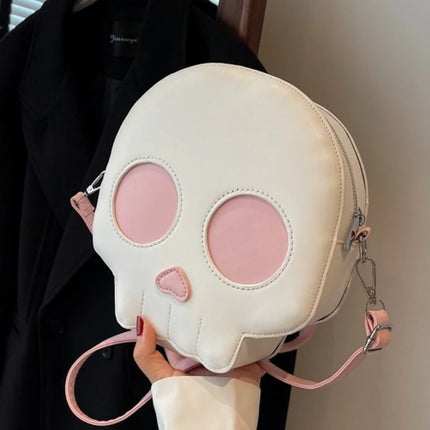 Novelty Halloween Ghost Bag Gift Women Gothic Shoulder Bag Devil Skull Funny Crossbody Bags Female Girls Ghost Handbags Purse