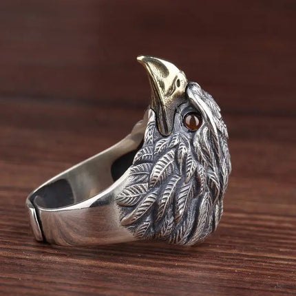 925 Sterling Silver Eagle Adjustable Rings For Women Man Luxury Jewelry Wholesale Dropshippin