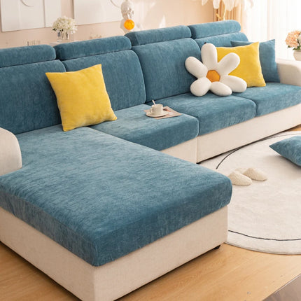 Solid color minimalist modern sofa cover is universal all year round, slip resistant, dirt resistant, pet friendly, and machine