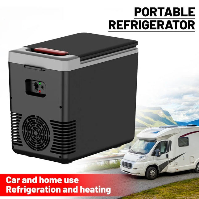 220V Home Refrigerator 12V Car Refrigerator Freezer Heater 10L Mini Auto Freezer Cooler & Warmer Electric Fridge Portable Icebox